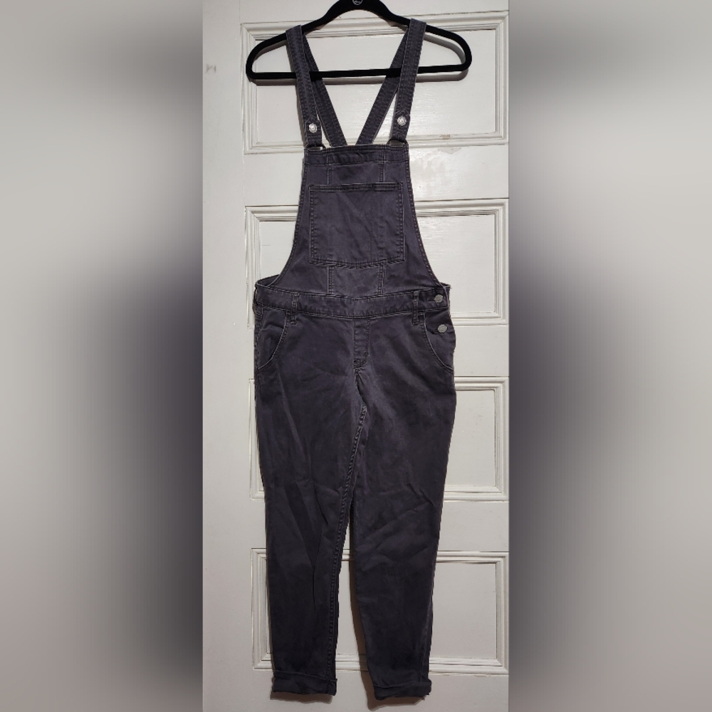 Hollister overalls tapered cropped -gray size medium